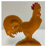 8 1/4" Tall Cast Iron Chicken Door Stop
