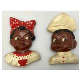 Vintage Chalkware Wall Décor