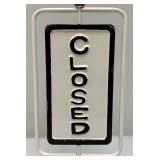 Vintage 18" Heavy Metal Rotating Open/Closed Sign