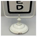 Vintage 18" Heavy Metal Rotating Open/Closed Sign