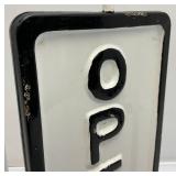 Vintage 18" Heavy Metal Rotating Open/Closed Sign