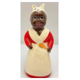 Vintage 8" Aunt Jemima & Chef Salt & Pepper Shacker Set (Chef Has Head Repaired )