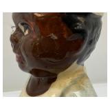 Vintage 8" Aunt Jemima & Chef Salt & Pepper Shacker Set (Chef Has Head Repaired )