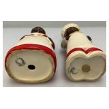 Vintage 8" Aunt Jemima & Chef Salt & Pepper Shacker Set (Chef Has Head Repaired )
