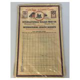 Vintage Egg Scale And Minneapolis International Sugar & Feed Co. Egg Record Card