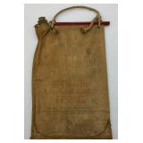 Antique Canvas Water Bag 10 1/2" x 16 1/2"