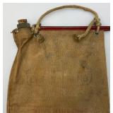 Antique Canvas Water Bag 10 1/2" x 16 1/2"