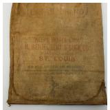 Antique Canvas Water Bag 10 1/2" x 16 1/2"