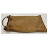 Antique Canvas Water Bag 10 1/2" x 16 1/2"