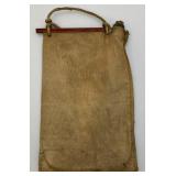 Antique Canvas Water Bag 10 1/2" x 16 1/2"