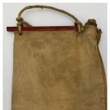Antique Canvas Water Bag 10 1/2" x 16 1/2"