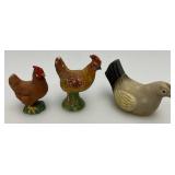 Misc. Vintage Chicken Collectibles Including Salt & Peppers And More