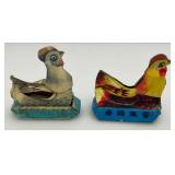 Misc. Vintage Chicken Collectibles Including Salt & Peppers And More