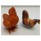 Misc. Vintage Chicken Collectibles Including Salt & Peppers And More