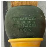 Antique Folding Tabletop Shaving Mirror Cup And Brush