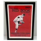 Baseball Framed Print And Vintage Hardwood Brand No. 100 C Official Softball