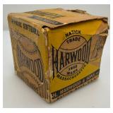 Baseball Framed Print And Vintage Hardwood Brand No. 100 C Official Softball