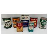 Misc. Collectible Oil Cans, Oil Can Wall Hangings & More