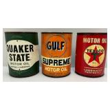 Misc. Collectible Oil Cans, Oil Can Wall Hangings & More