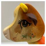 Very Old Fisher Price Including Chicken And Cow Pull Toys