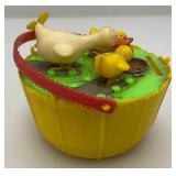 Very Old Plastic Bobbing Chicken Bank (Missing Rubber Plug)