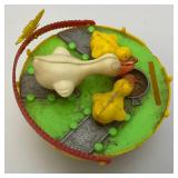 Very Old Plastic Bobbing Chicken Bank (Missing Rubber Plug)