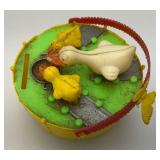 Very Old Plastic Bobbing Chicken Bank (Missing Rubber Plug)