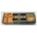Vintage Miniature Egg Crate And Farmdale Egg Carton