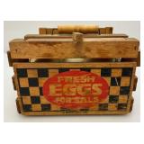Vintage Miniature Egg Crate And Farmdale Egg Carton