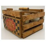 Vintage Miniature Egg Crate And Farmdale Egg Carton