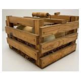 Vintage Miniature Egg Crate And Farmdale Egg Carton