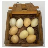 Vintage Miniature Egg Crate And Farmdale Egg Carton
