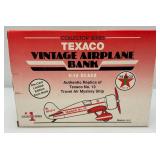 Vintage Collectors Series TEXACO Vintage Die-Cast Airplane Bank (NIB)