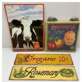 Misc. Vintage Kitchen Wall Décor