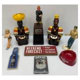 Large Group Of Vintage Collectibles Including Fireman Booze Dispenser And More