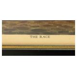 Framed Behind Glass 1943 Florencio Molina Campos "THE RACE" Print