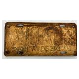 Vintage License Plates Including 1943 Minnesota License Plate And More