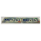 Vintage License Plates Including 1943 Minnesota License Plate And More
