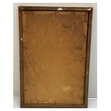 Framed Behind Glass Original William Haskell Coffin 1918 WWI Print "The Girl I Leave Behind Me" Soldier