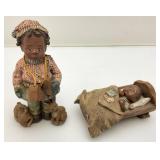 Miscl Vintage Hand Carved Wooden Items And More