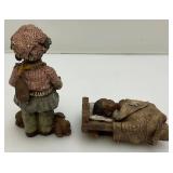 Miscl Vintage Hand Carved Wooden Items And More