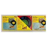 Misc. Vintage Kids 45 Albums Including Walt Disney, The Wizard Of OZ And More