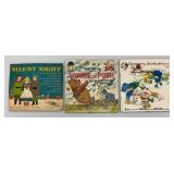 Misc. Vintage Kids 45 Albums Including Walt Disney, Alice In Wonderland And More (Silent Night Missing Two Records)