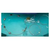 Plastic Jewelry Box With Misc. Costume Jewelry, Marilyn Monroe  And More