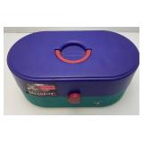 Plastic Jewelry Box With Misc. Costume Jewelry, Marilyn Monroe  And More