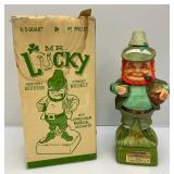 Mr. Lucky Leprechaun Musical Decanter In Original Box