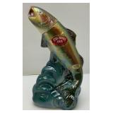 Vintage Ezra Brooks Trout Decanter 11 1/4"