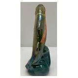 Vintage Ezra Brooks Trout Decanter 11 1/4"