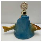 Vintage JIM BEAM Collectible Walleye Decanter 9"