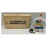 1972 Jim Beam Indianapolis 500 Commemorative Collectors Decanter In Original Box